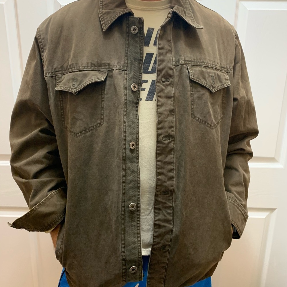 J Crew Utility Jacket for Men in olive green